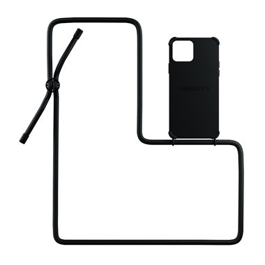 URBANYS NECKLACE Apple iPhone 14 Necklace-Cover mit Kordel All Black matt
