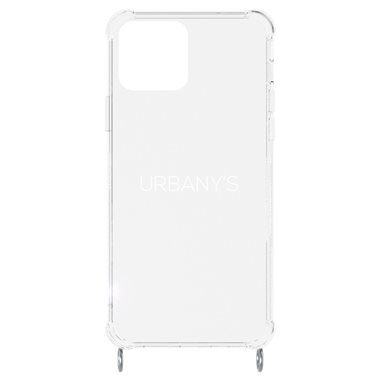 URBANYS NECKLACE Apple iPhone 14 Necklace-Cover ohne Band! transparent mit silber Ringen