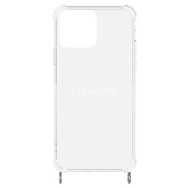 URBANYS NECKLACE Apple iPhone 14 Pro Max Necklace-Cover ohne Band! transparent mit silber Ringen