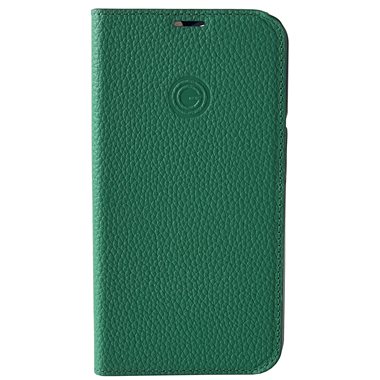 MIKE GALELI ISTANBUL Apple iPhone 14 Pro Max Book-Cover Echtleder Marc ultra green