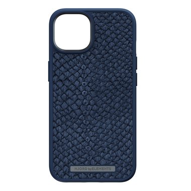 NJORD Apple iPhone 14 Plus Hard-Cover Salm.Leather Magsafe Case blue