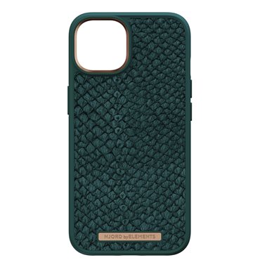 NJORD Apple iPhone 14 Pro Max Hard-Cover Salm.Leather Magsafe Case green
