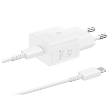 SAMSUNG alle Geräte mit USB-C Charger 100-240V 25W PD mit USB-C 1m white