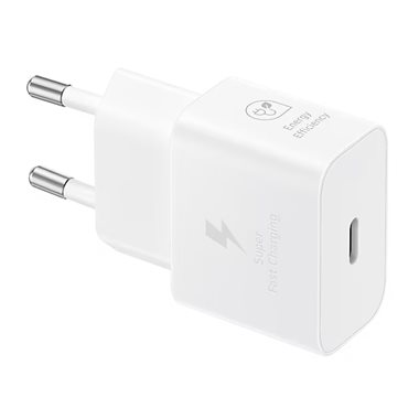 SAMSUNG USB-Charger 100V-240V <b>FastCharge</b> 1 x USB-C 25W PD, ohne Kabel white