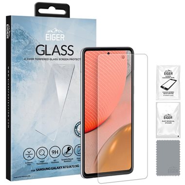 EIGER Samsung Galaxy A72 / A72 5G / A73 5G Display-Glas (1er-Pack) 2.5D Glass clear