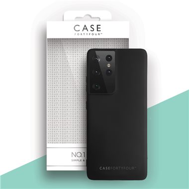 CASE 44 Samsung Galaxy S21 Ultra Silicone-Cover No.1 black