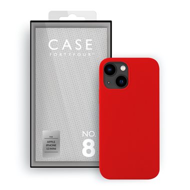 CASE 44 Apple iPhone 13 mini Soft-Cover Liquid Silicone Case red