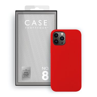 CASE 44 Apple iPhone 13 Pro Soft-Cover Liquid Silicone Case red
