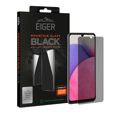 EIGER Samsung Galaxy A33 5G Display-Glas Privacy 2.5D Eiger Mountain Glass Black