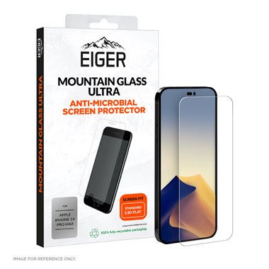 EIGER Apple iPhone 14 Pro Max Display-Glas 2.5D Eiger Glass Mountain Ultra