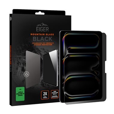 EIGER Apple iPad Pro 11 (2024) Privacy Sichtschutz-Glas Standard Fit Eiger Mountain Glass Tablet Black