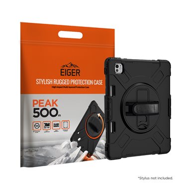 EIGER Apple iPad Pro 13 (2024) 3m Drop-Protection Case schwarz Eiger Peak 500m Rugged Black