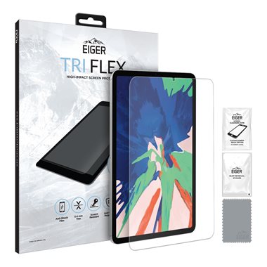 EIGER Apple iPad Pro 11 (2018/2020) Displayschutz-Folie (1er Pack) Mountain High Impact Triflex Tablet