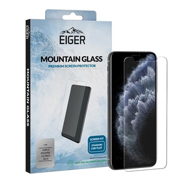 EIGER Apple iPhone 11 Pro, X, XS Display-Glas 2.5D Glass clear