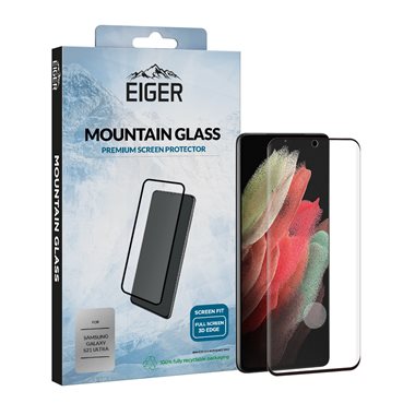 EIGER Samsung Galaxy S21 Ultra 3D Glas Case friendly