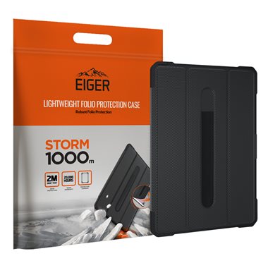 EIGER Apple iPad 10.2 (2019)/10.2 (2020)/10.2 (2021)/Air (2019)/Pro 10.5 (2017) Outdoor-Cover Eiger Storm 1000m Rugged black