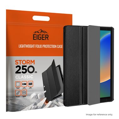 EIGER Apple iPad 10.2 (2019)/(2020)/(2021) Folio-Case schwarz Eiger Storm 250m Case Black