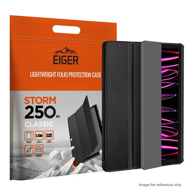 EIGER Apple iPad Pro 11 (18/20/21/22) Folio-Case schwarz Eiger Storm 250m Case Black