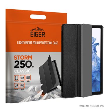 EIGER Samsung Galaxy Tab S7 / Tab S8 Folio-Case schwarz Eiger Storm 250m Case Black