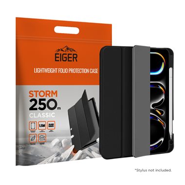 EIGER Apple iPad Pro 11 (2024) Folio-Case schwarz Eiger Storm 250m Classic Case Black